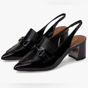 NEW Donald J. Pliner Buckle Slingback Block Heel Size 6